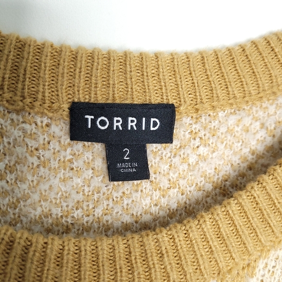 TORRID Popcorn Leopard Print Drop Shoulder Sweater Women's Size 2X - Picture 2 of 12